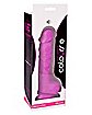 Suction Cup Dildo with Balls Purple - 5 Inch