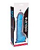 Suction Cup Dildo With Balls Blue - 5 Inch