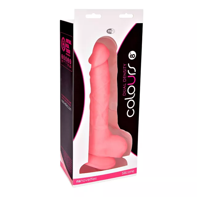 Suction Cup Dildo with Balls Blue - 8 Inch at Spencer's