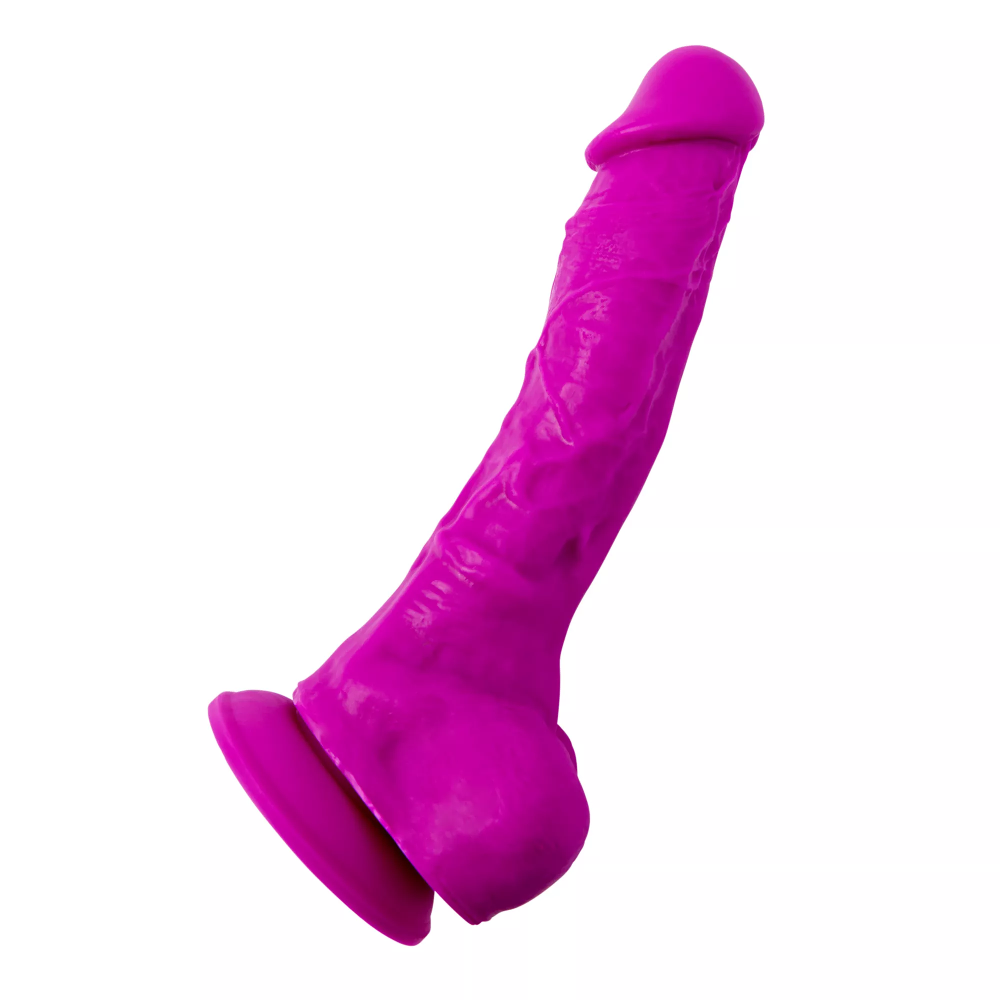 Suction Cup Dildo with Balls Blue - 8 Inch at Spencer's