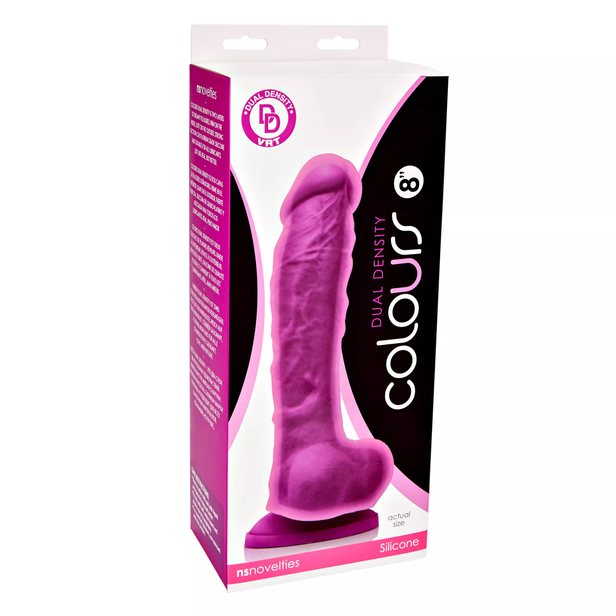 Suction Cup Dildo with Balls Blue - 8 Inch at Spencer's