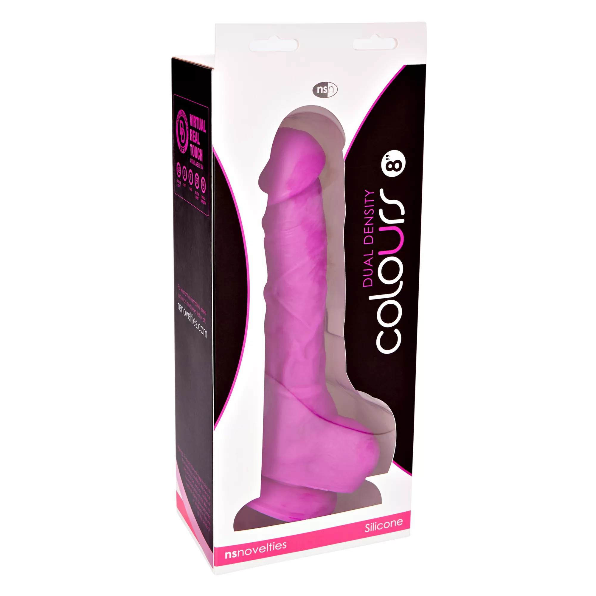 Suction Cup Dildo with Balls Blue - 8 Inch at Spencer's