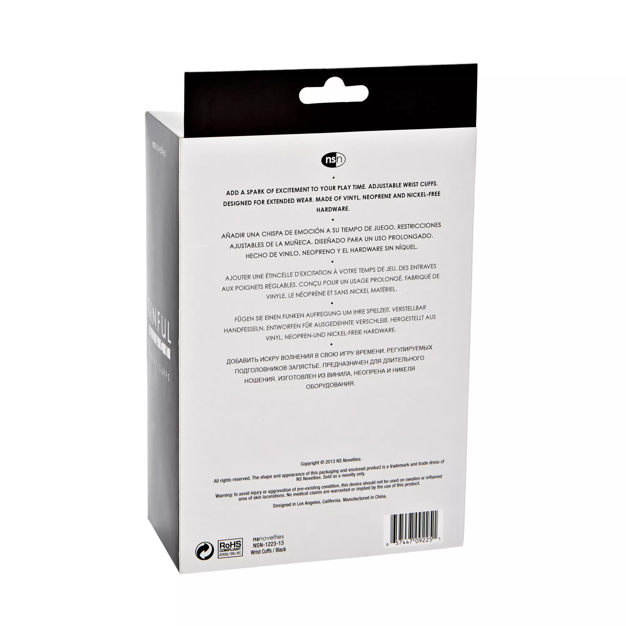 Black Wrist Cuffs at Spencer's