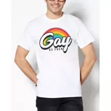 Rainbow Gay As Fuck Pride  T Shirt at Spencer's