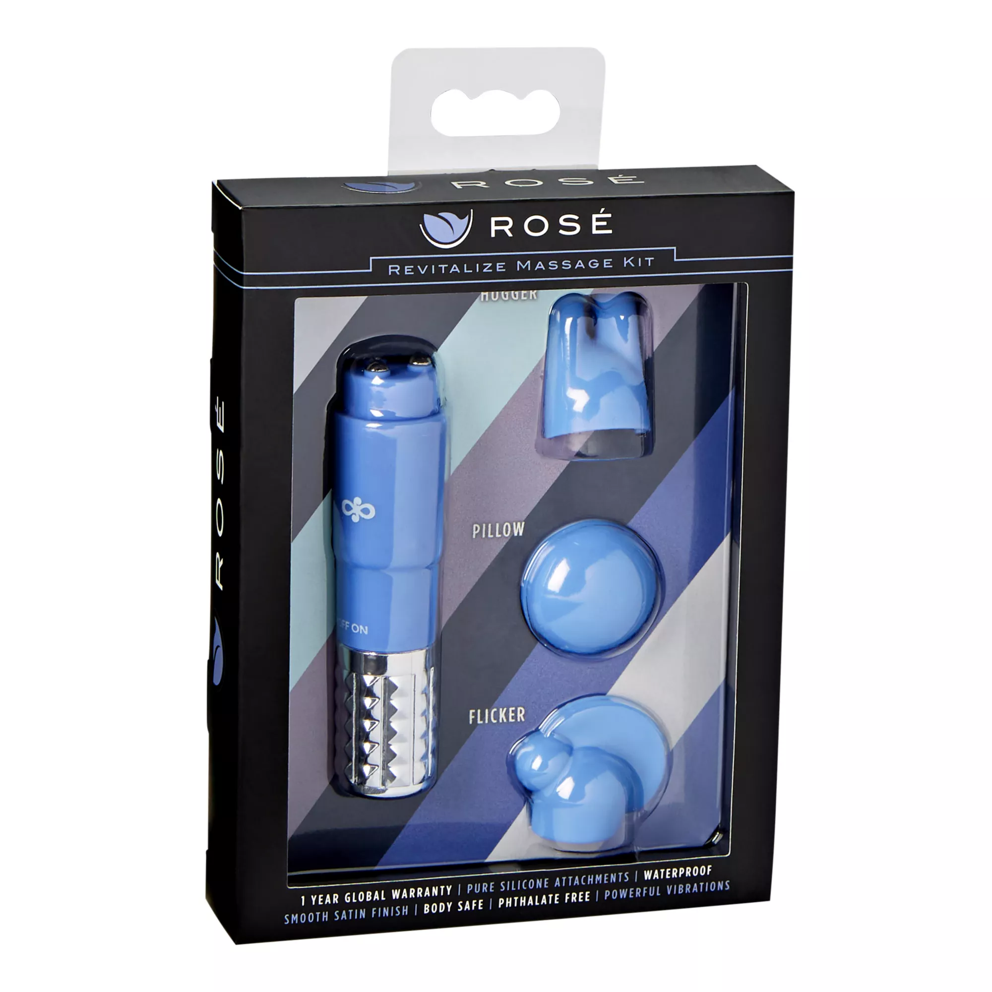 Rose Revitalize Waterproof Massager Kit - Pink at Spencer's