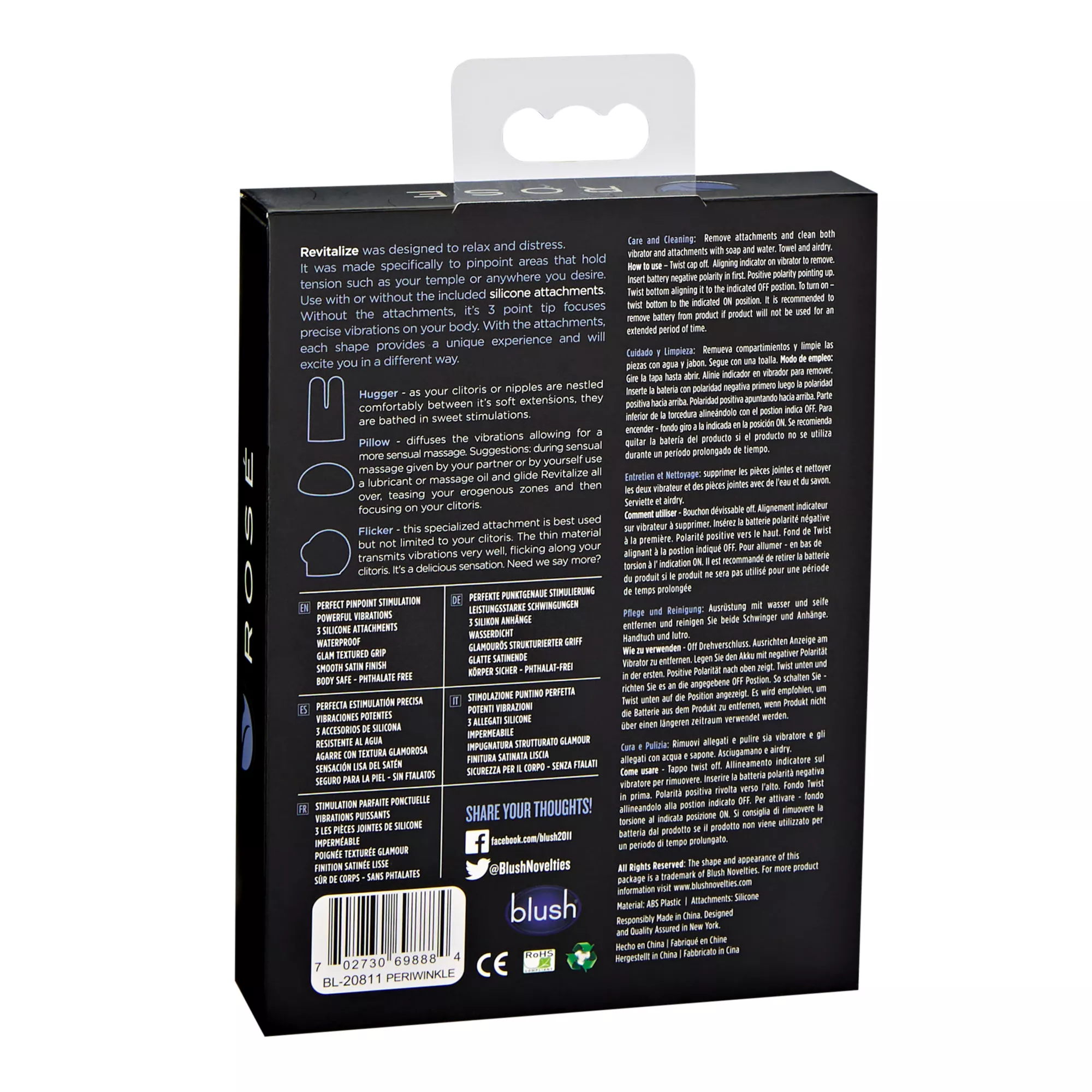 Rose Revitalize Waterproof Massager Kit - Pink at Spencer's