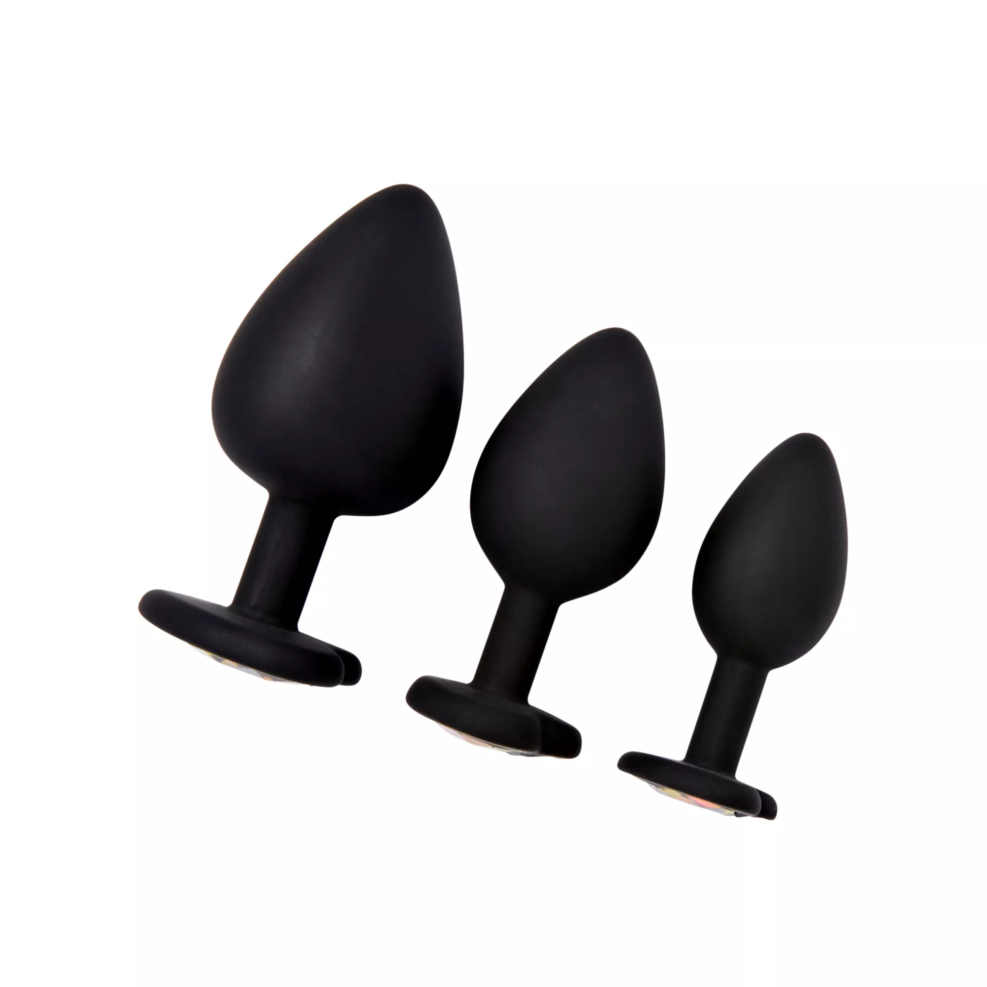 Heart Bling Training Butt Plugs - 3 Pack