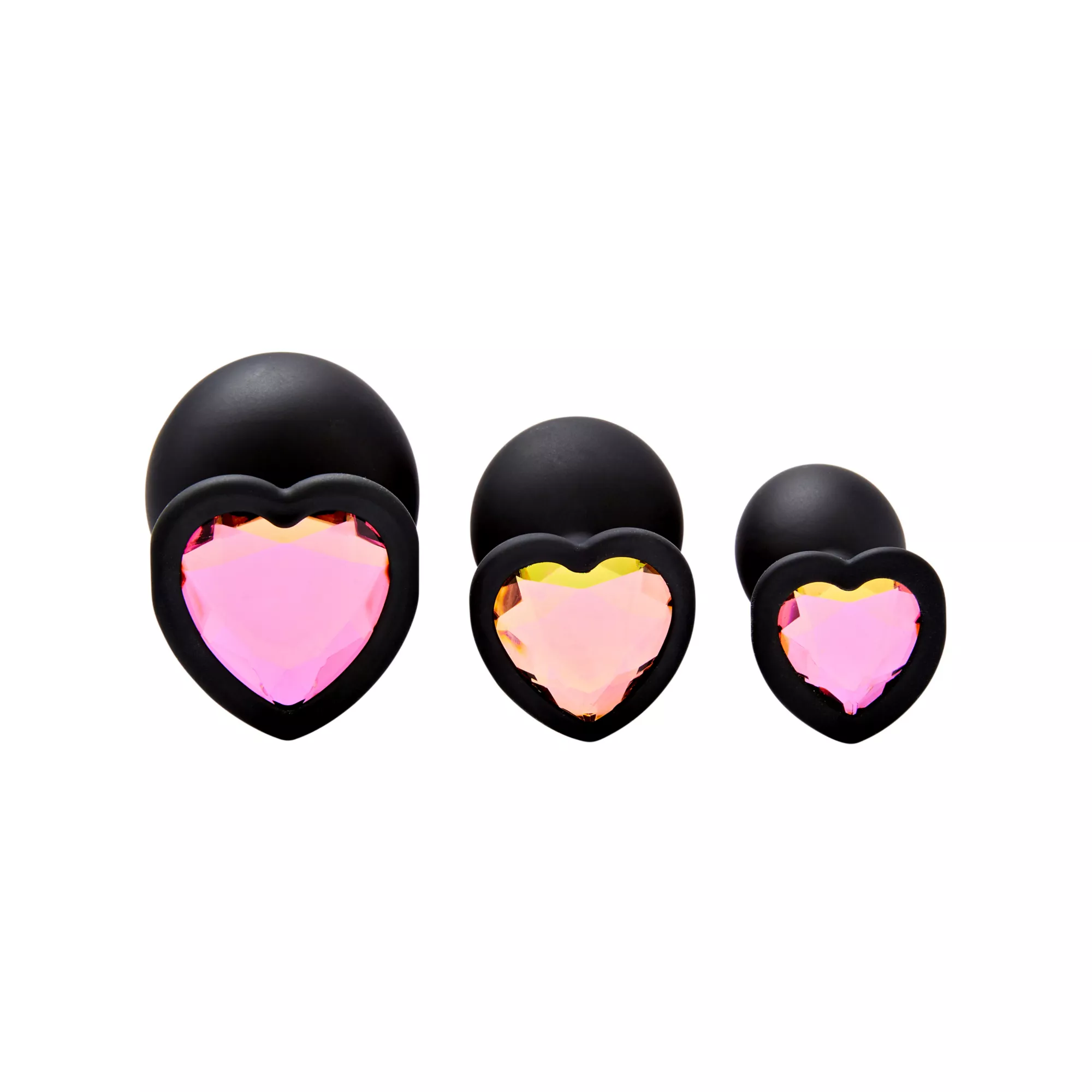 Heart Bling Training Butt Plugs - 3 Pack at Spencer's