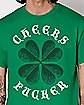 Shamrock Cheers Fuckers St. Patrick's Day T Shirt