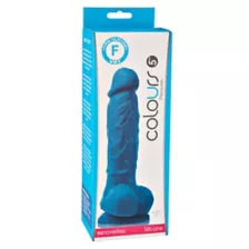 Colours Pleasures Dildo - 5 Inch Blue at Spencer's