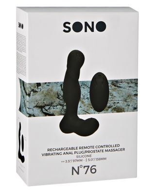 Rechargeable Waterproof Remote Control Vibrating Anal Plug and Prostate Massager