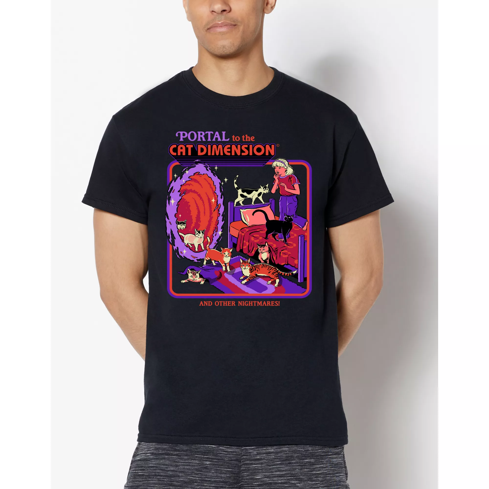Portal to the Cat Dimension T Shirt - Steven Rhodes