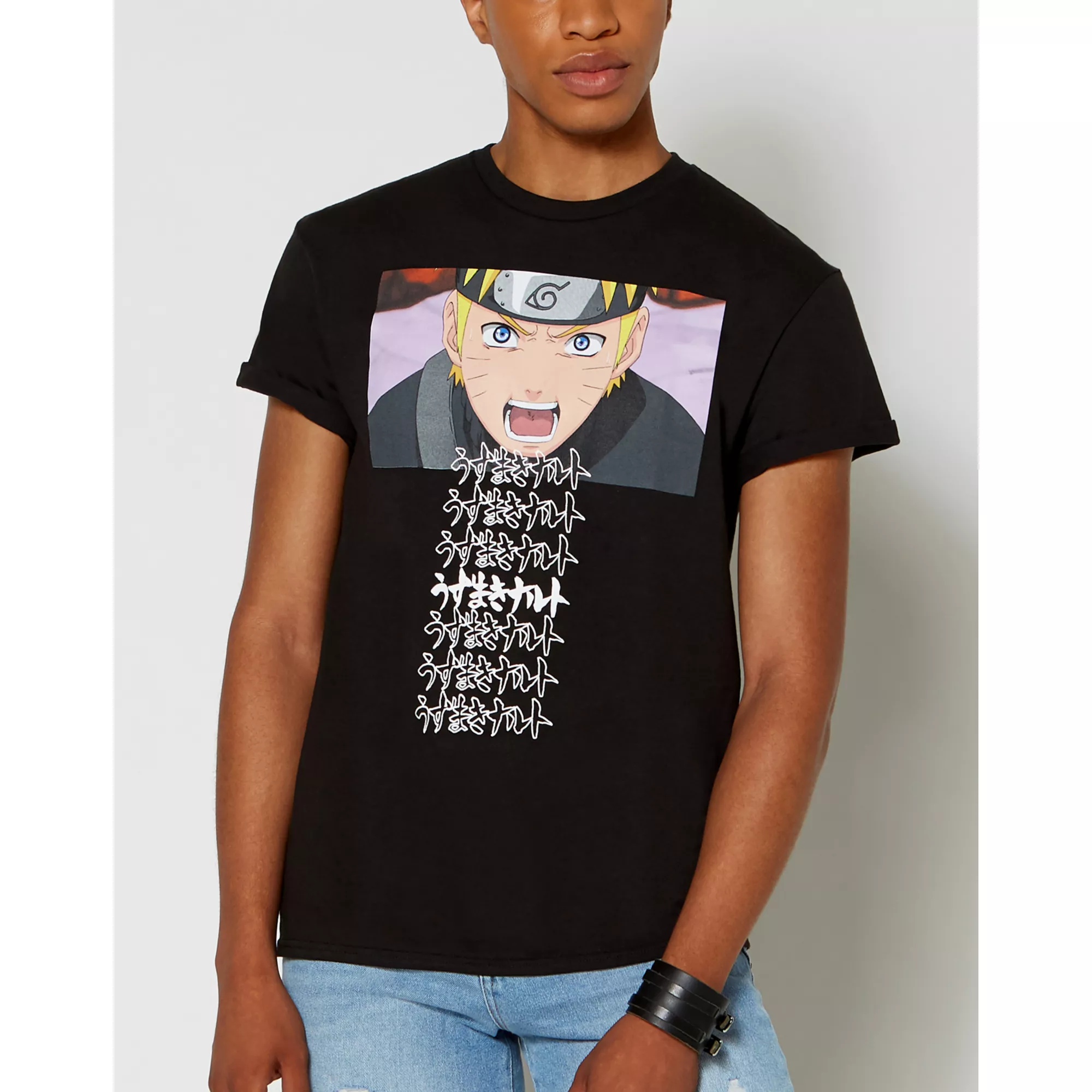 Naruto Kanti Text T Shirt at Spencer's