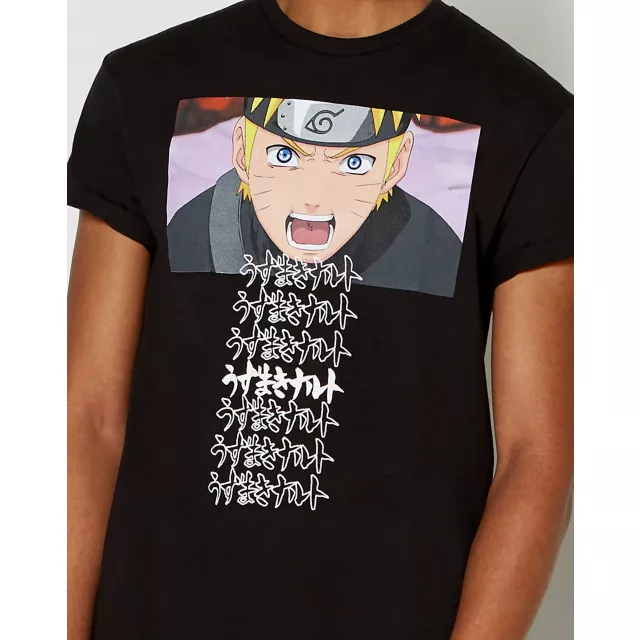 Naruto Kanti Text T Shirt at Spencer's