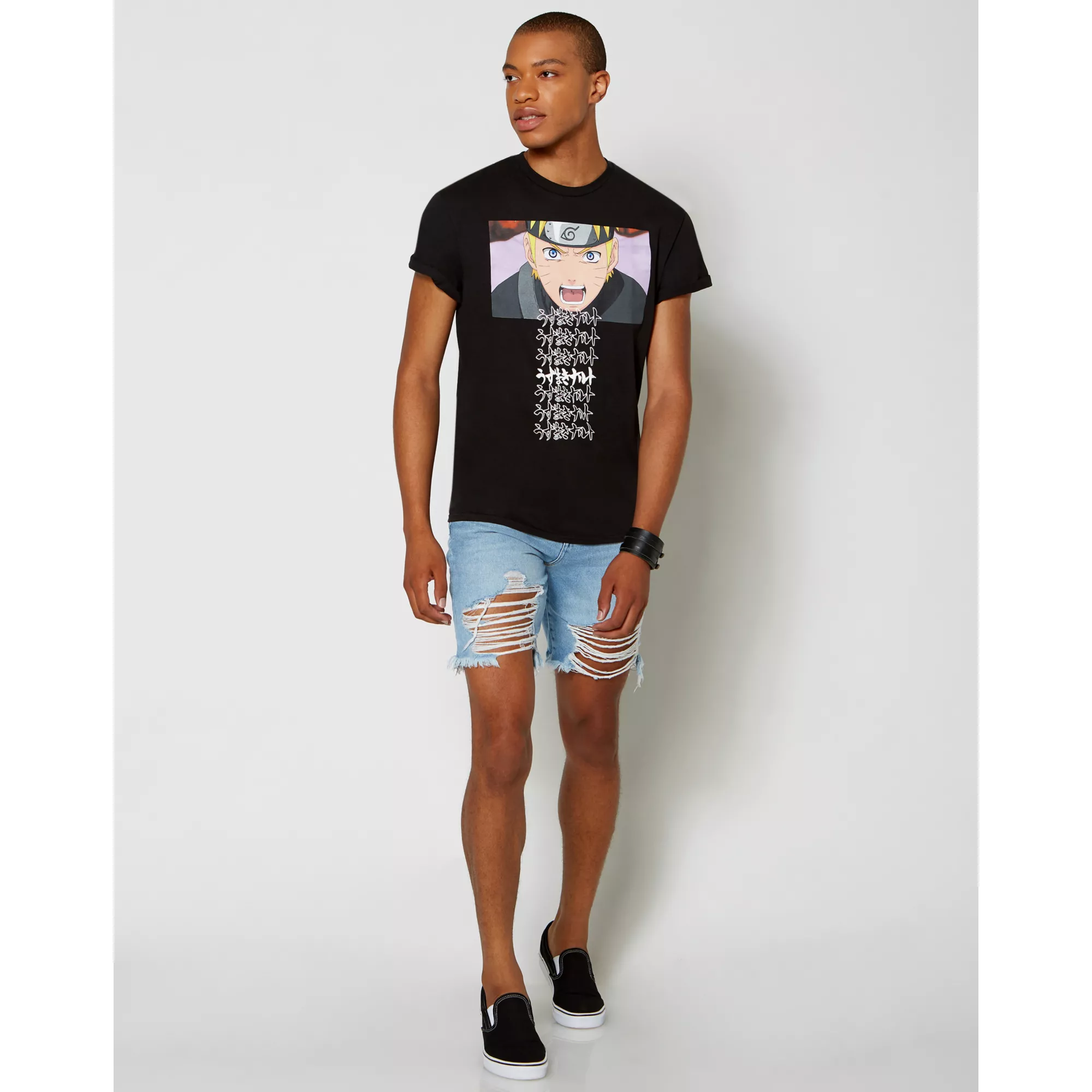 Naruto Kanti Text T Shirt at Spencer's