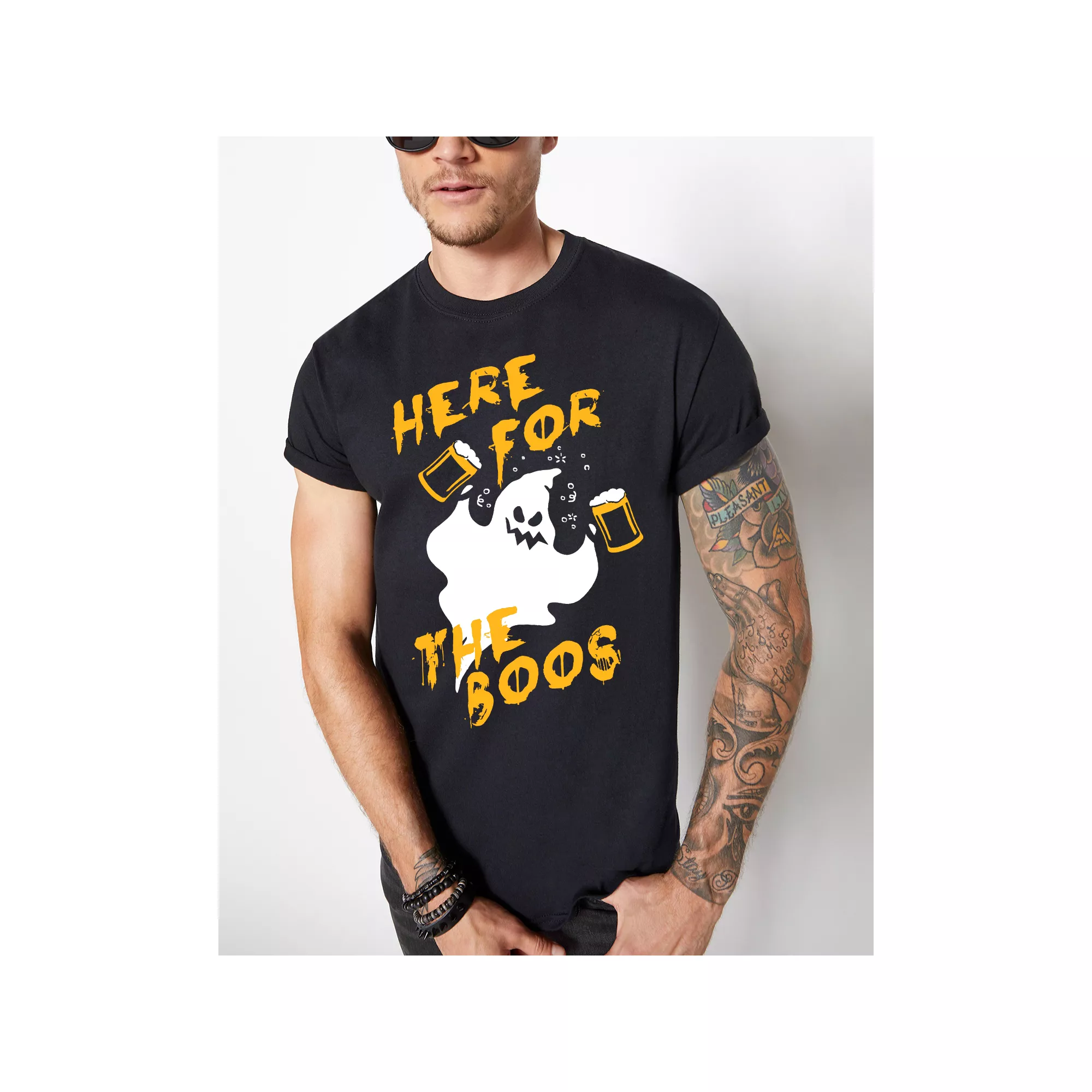 Here for the Boos T Shirt at Spirit Halloween