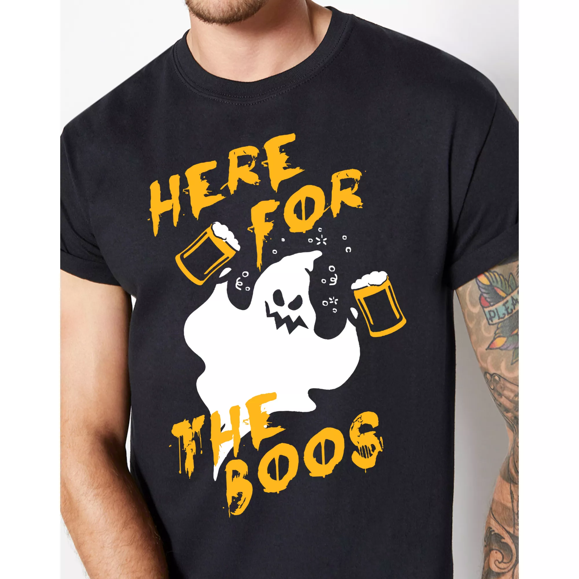 Here for the Boos T Shirt at Spirit Halloween