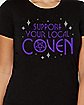 Support Your Local Coven Pentagram T Shirt