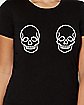 Black Skull Boobs T Shirt