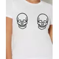 White Skull Boobs T Shirt at Spirit Halloween