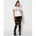 White Skull Boobs T Shirt at Spirit Halloween
