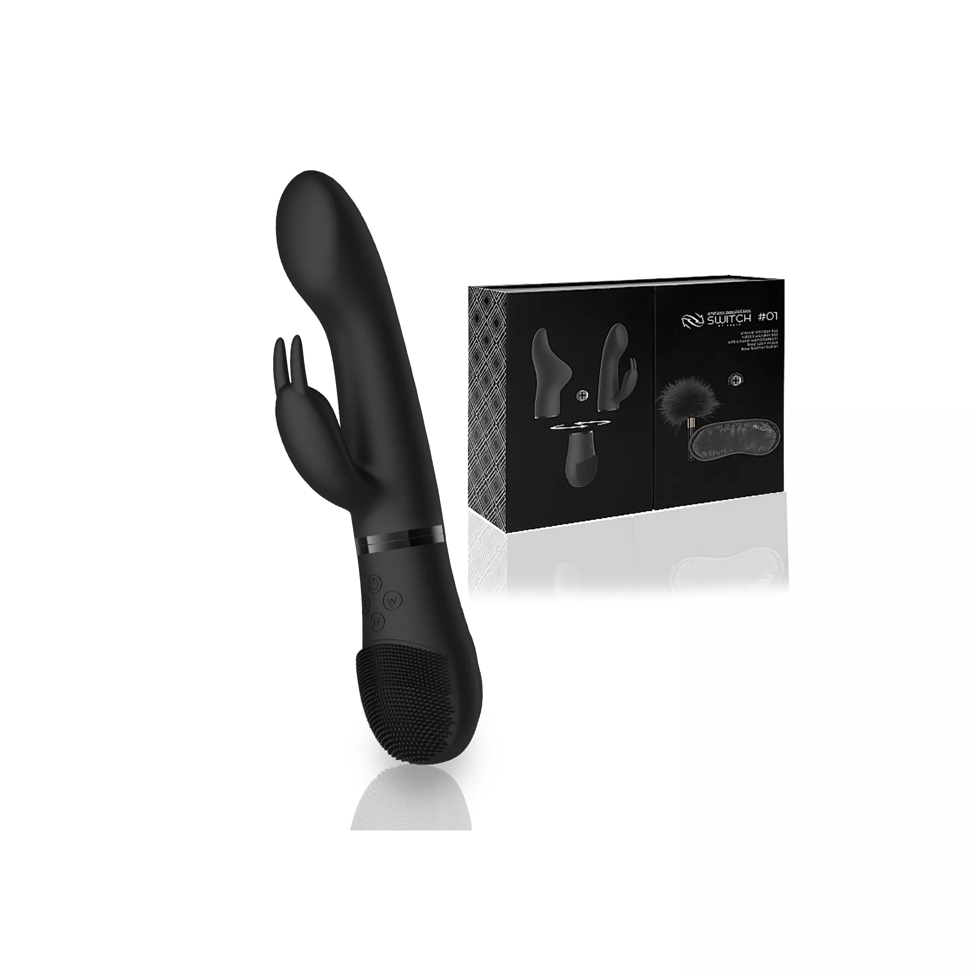 Rechargeable Vibrator and Bondage Sex Toy Kit at Spencer's