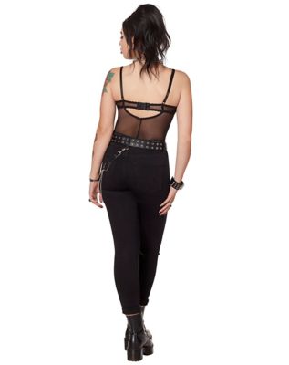 Flock Mesh Bodysuit