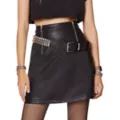 Pleather Zipper Skirt at Spirit Halloween