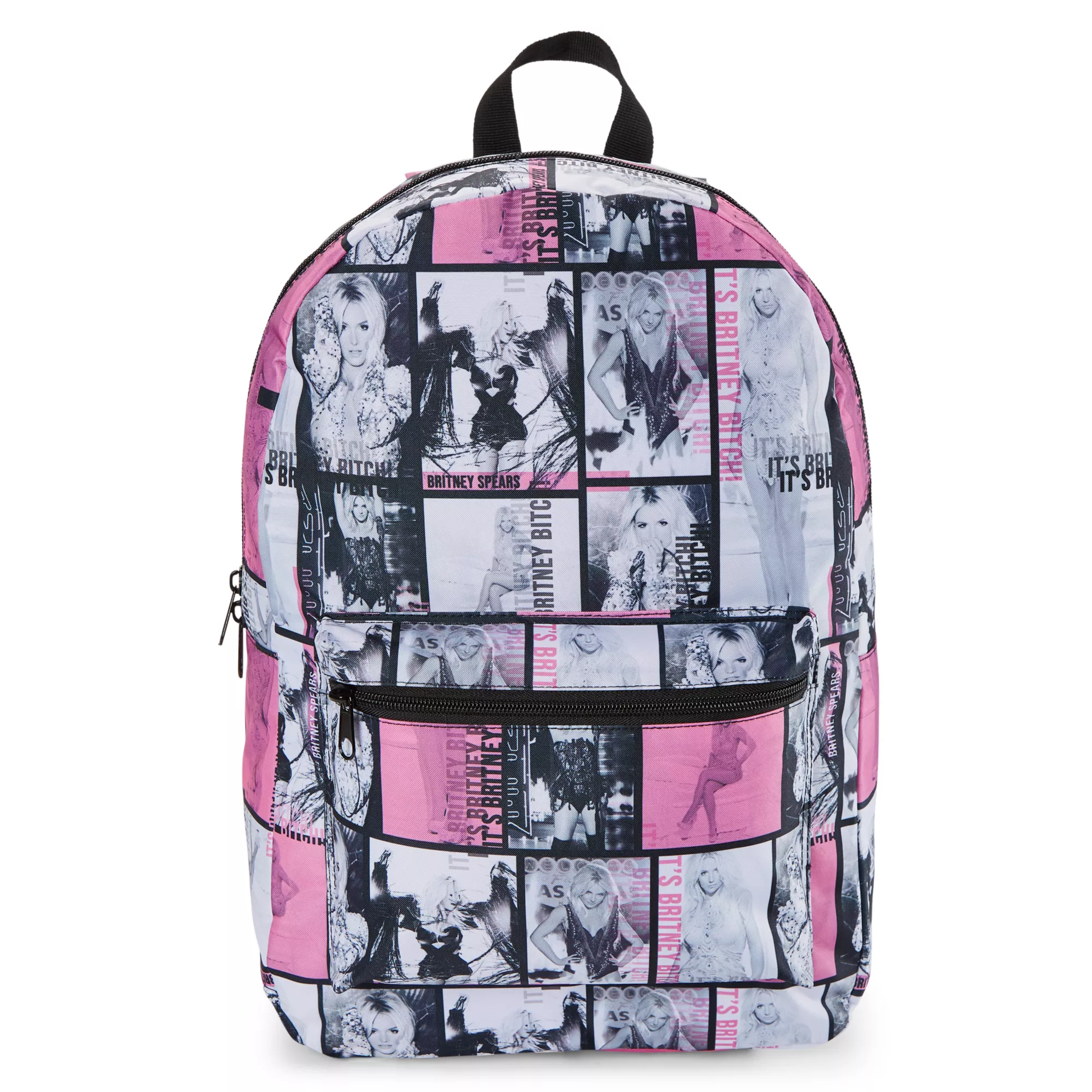 Poses Britney Spears Backpack at Spencer's