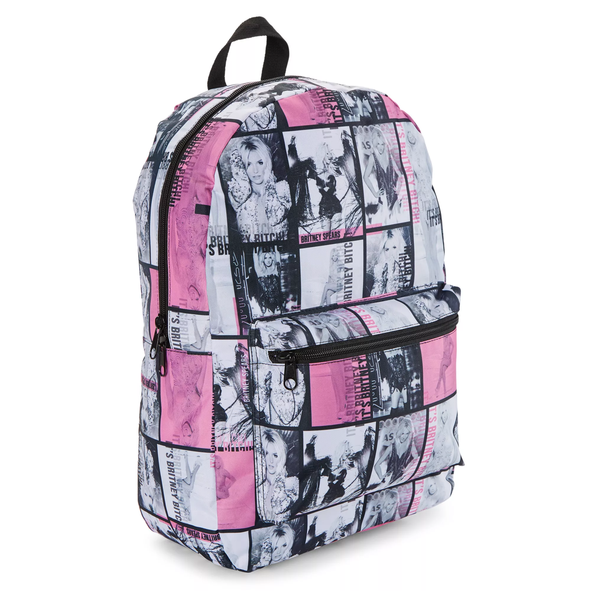 Poses Britney Spears Backpack at Spencer's