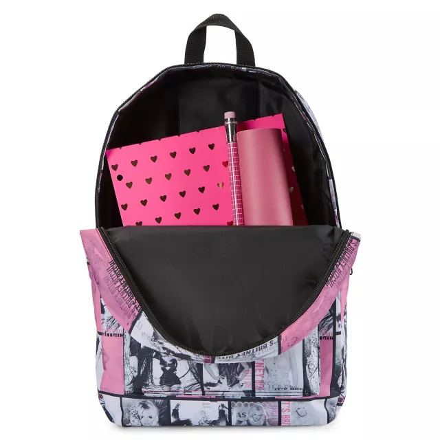 Poses Britney Spears Backpack at Spencer's