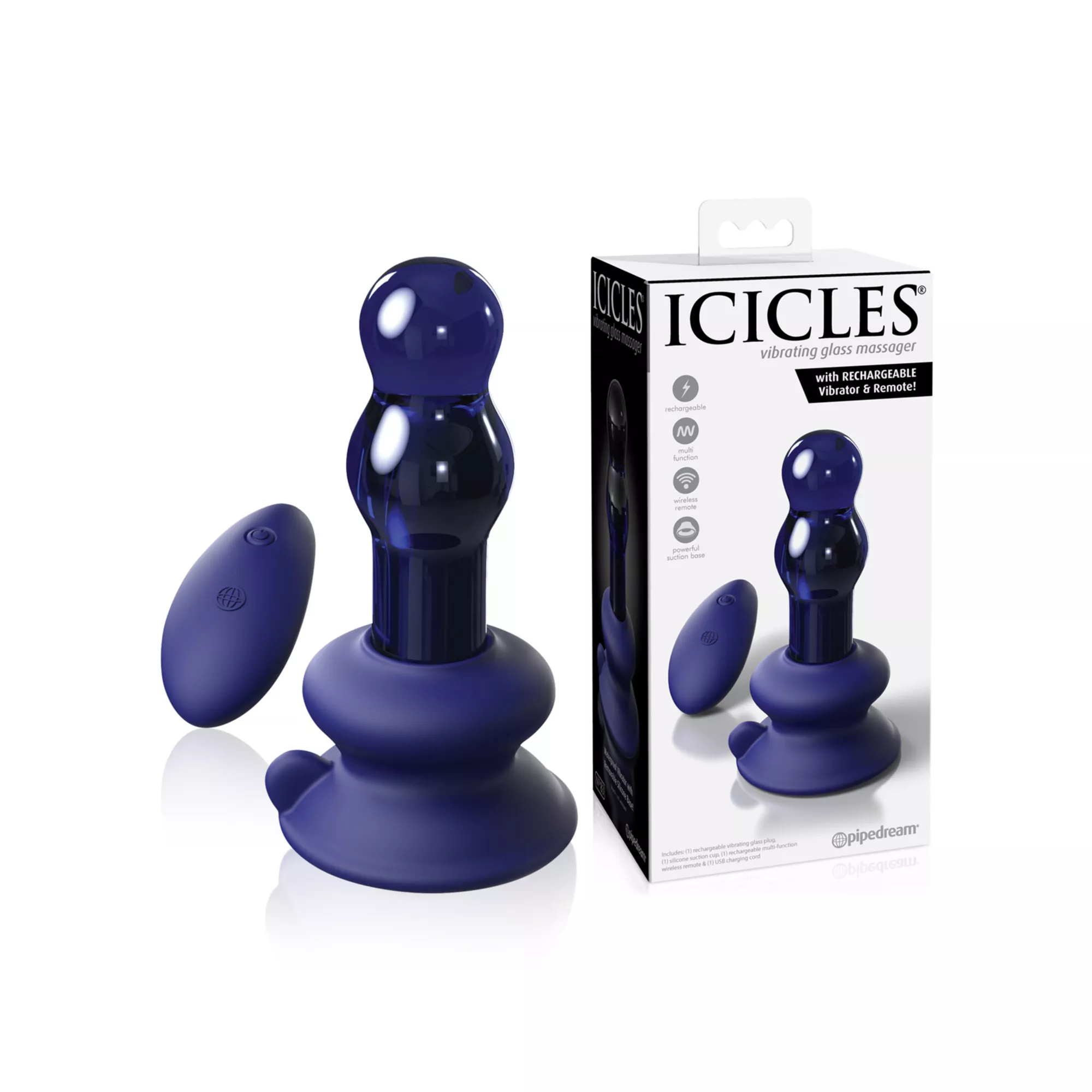 Icicles No. 83 Rechargeable Vibrator - 4 Inch at Spencer's