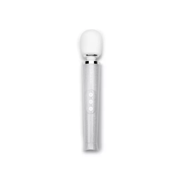White Glitter Glimmer Wand Vibrator Kit at Spencer's
