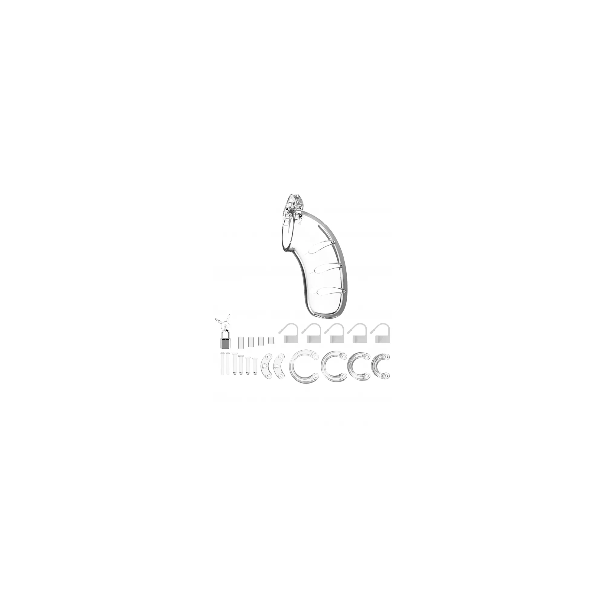 Clear ManCage Chastity Cage - 4.5 Inch at Spencer's