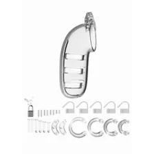Clear ManCage Breathable Chastity Cage - 5.5 Inch at Spencer's