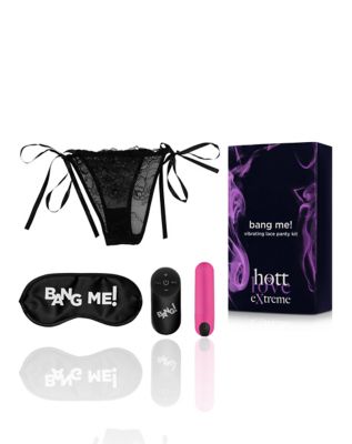 Vibrating panties and blindfold kit