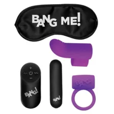 Couples Blindfold, Cock Ring and Vibrator Sex Toy Kit at Spencer's