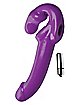 Purple Vibrating Strapless Strap On Dildo - 11.2 Inch