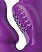 Purple Vibrating Strapless Strap On Dildo - 11.2 Inch