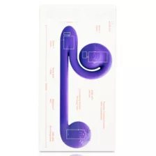 Multi-Function Purple Rechargeable Waterproof Snail Vibrator 9.5 Inch at Spencer's