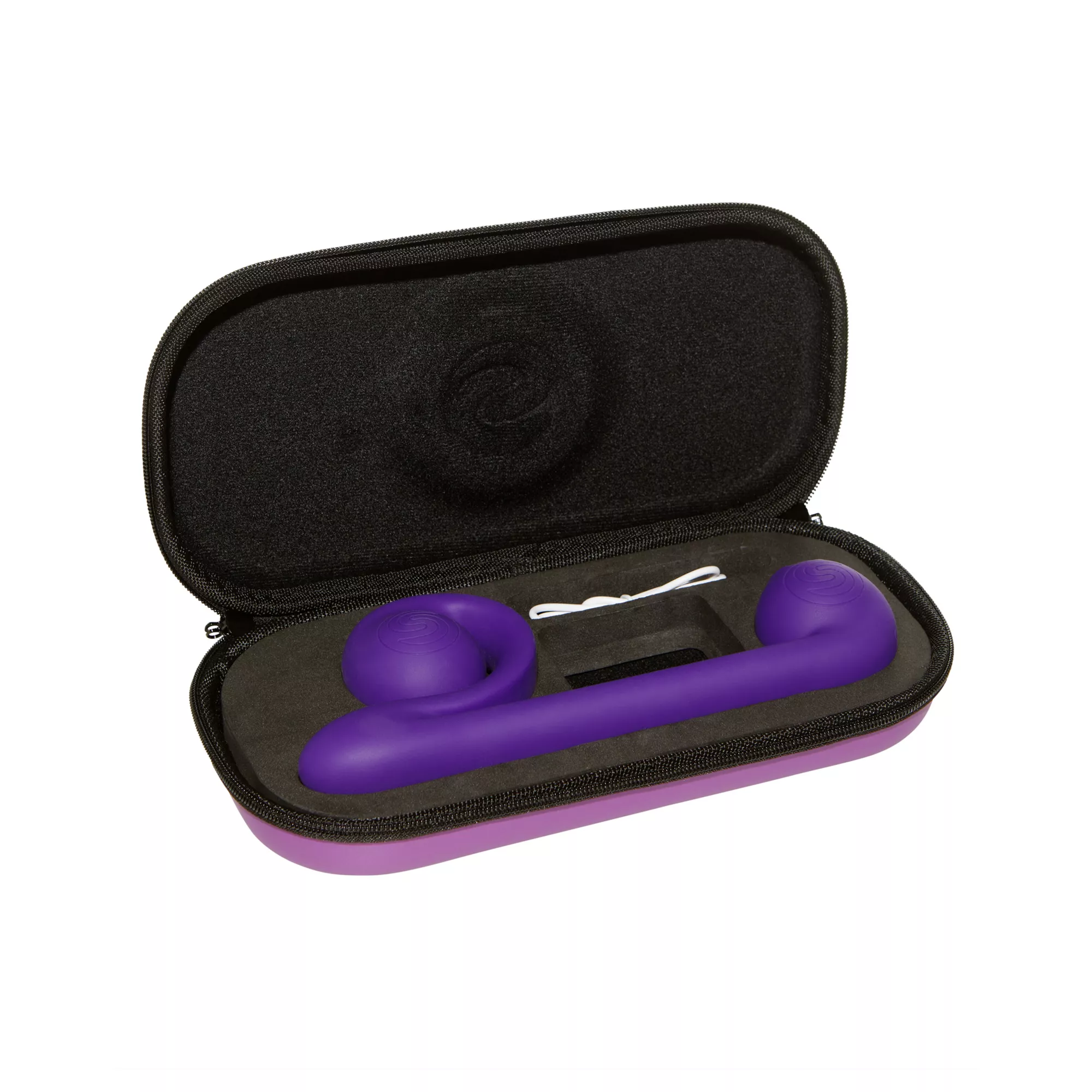 Multi-Function Purple Rechargeable Waterproof Snail Vibrator 9.5 Inch at Spencer's