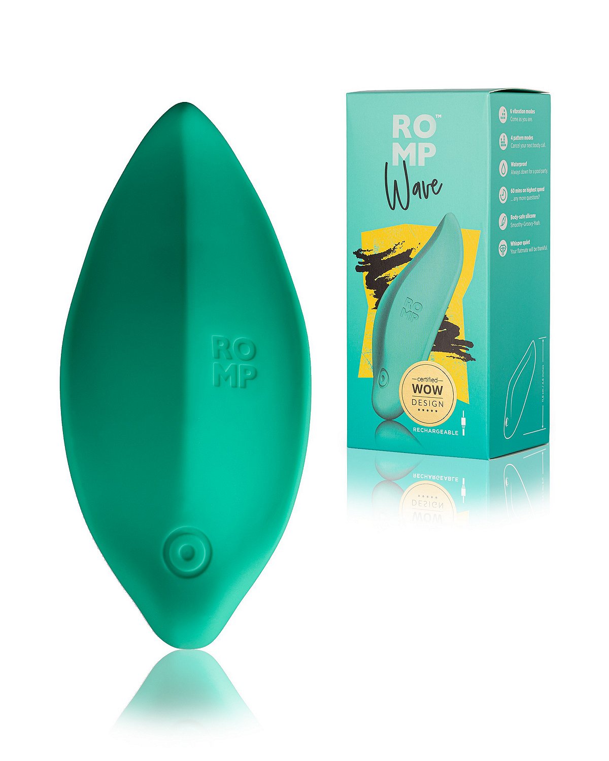 ROMP Wave Multi-Function Rechargeable Waterproof Clitoral Vibrator
