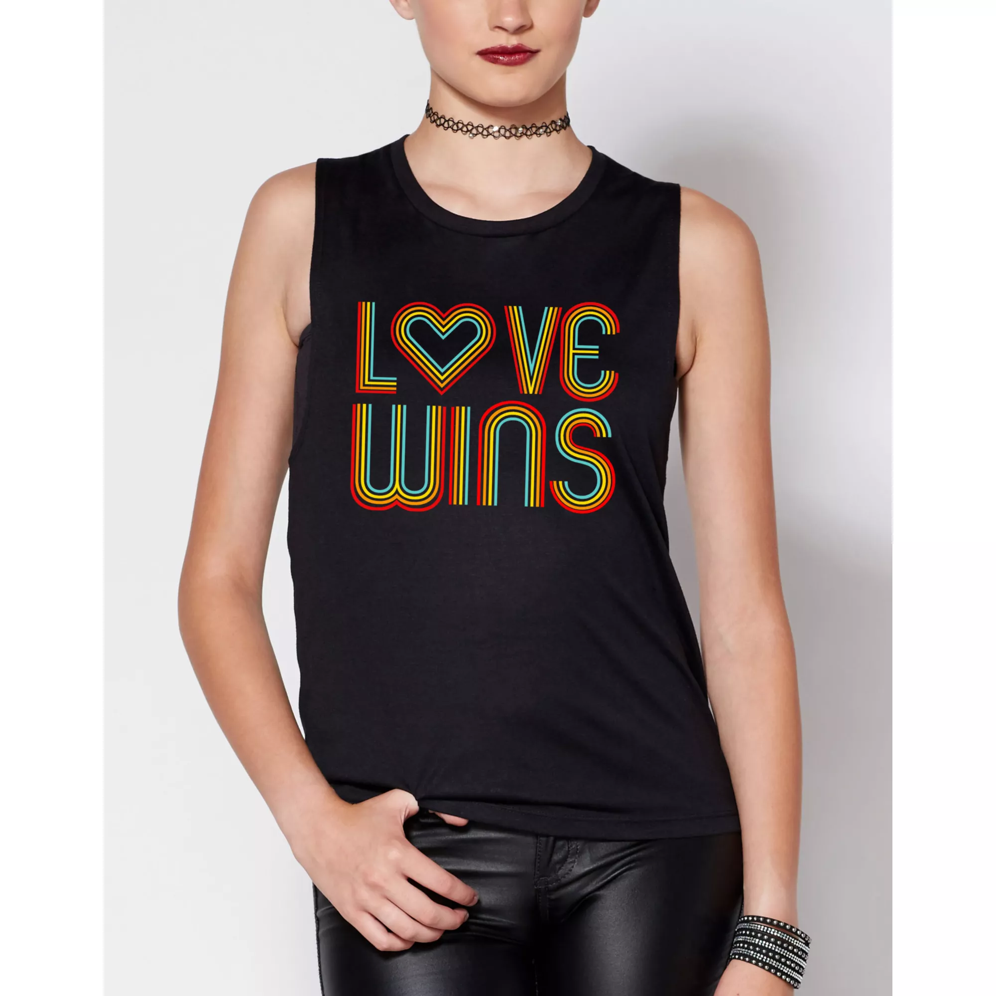 Love Wins Rainbow Pride Tank Top at Spencer's