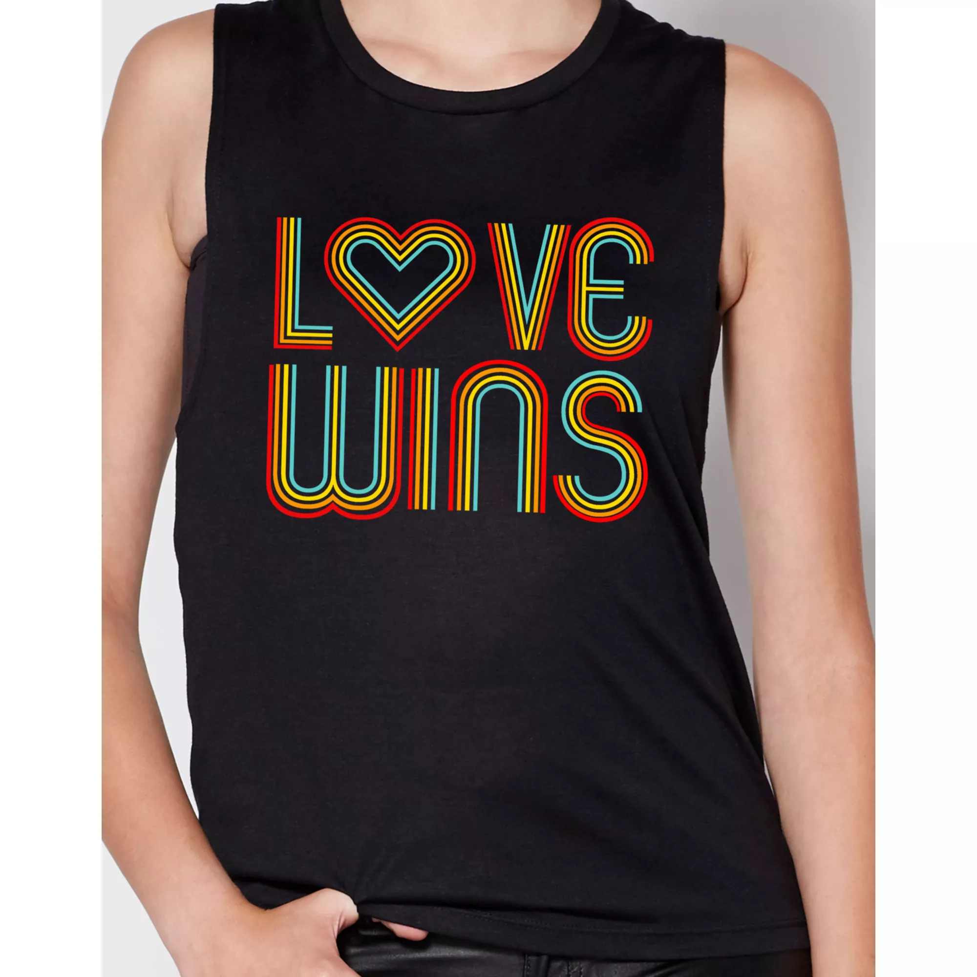 Love Wins Rainbow Pride Tank Top at Spencer's