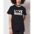 Rainbow Heart Love Wins Pride T Shirt at Spencer's