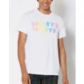 Rainbow Believe In Love Pride T Shirt at Spencer's