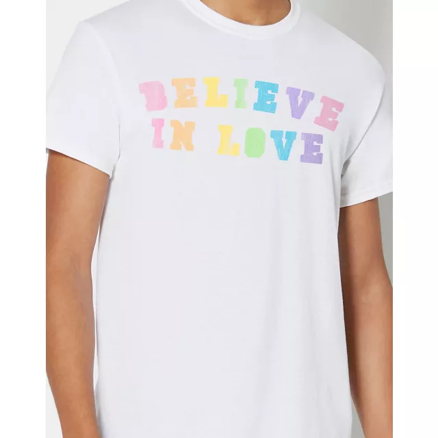 Rainbow Believe In Love Pride T Shirt at Spencer's