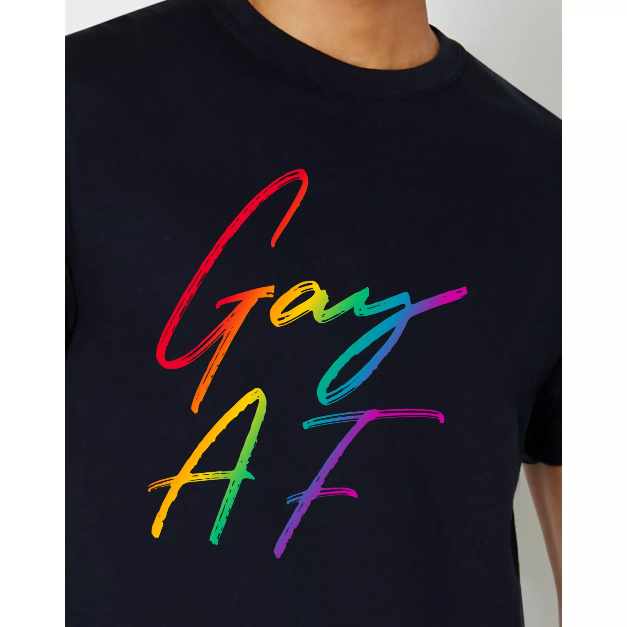 Rainbow Gay AF Pride T Shirt at Spencer's