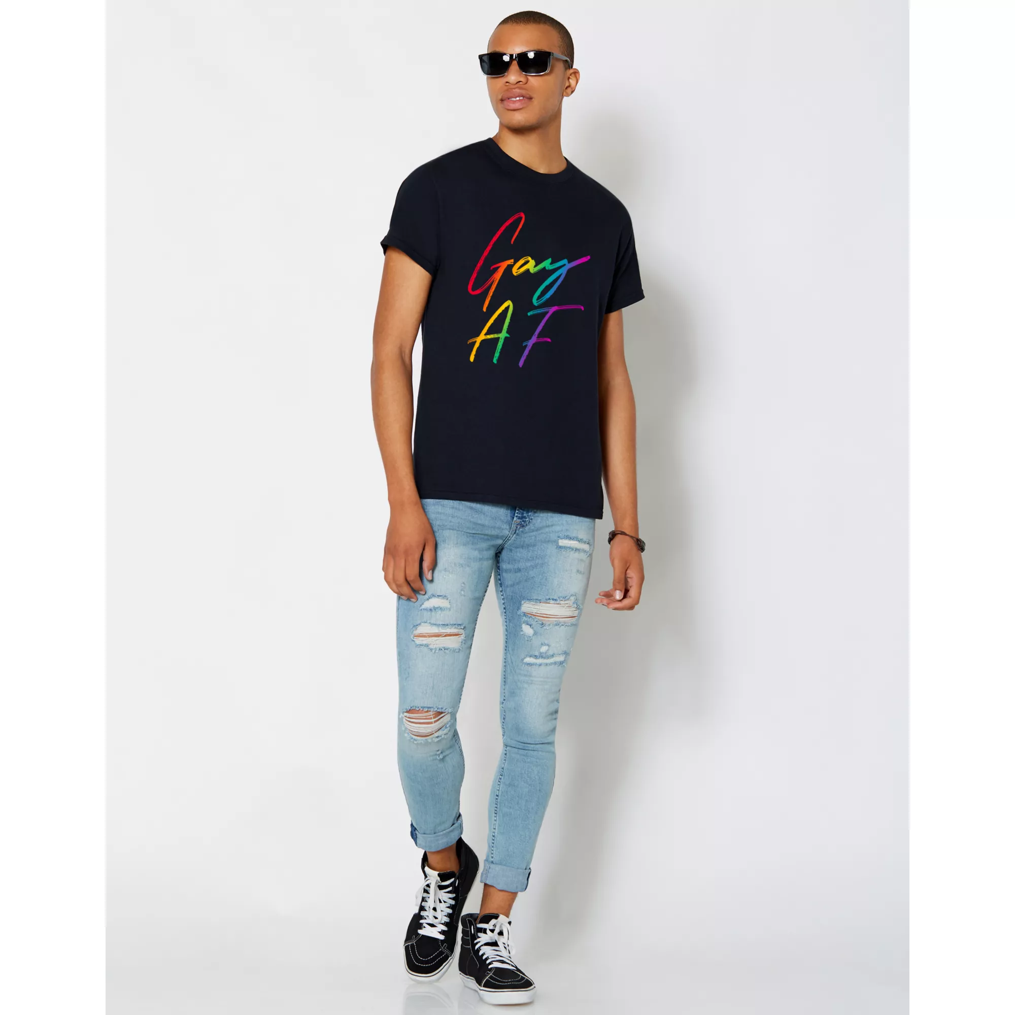 Rainbow Gay AF Pride T Shirt at Spencer's