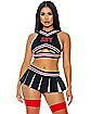Adult Black Sexy Cheerleader Costume